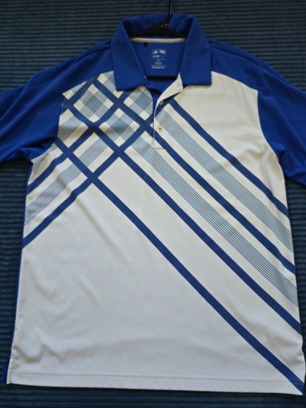 Adidas Climalite Reunion Golf Polo Shirt Sz M Great Condition EUC